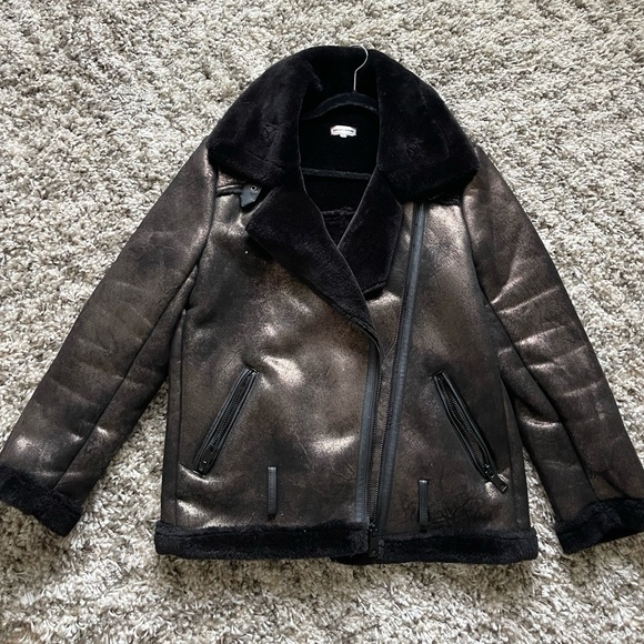 Sunset & Spring Faux Fur Lined Moto Jacket - Picture 2 of 7